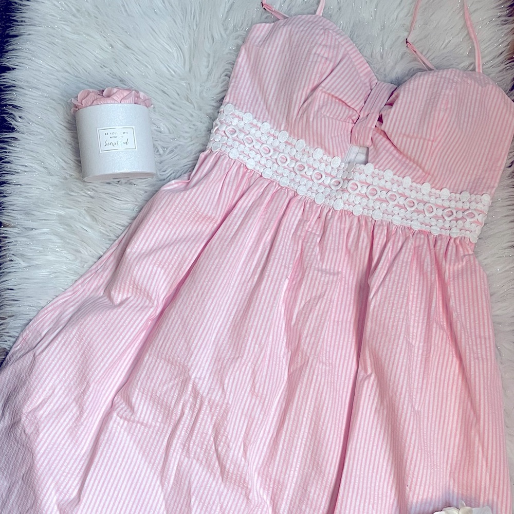 Lily Pulitzer Katlynn Dress in Capri Coral Seersucker 🐠